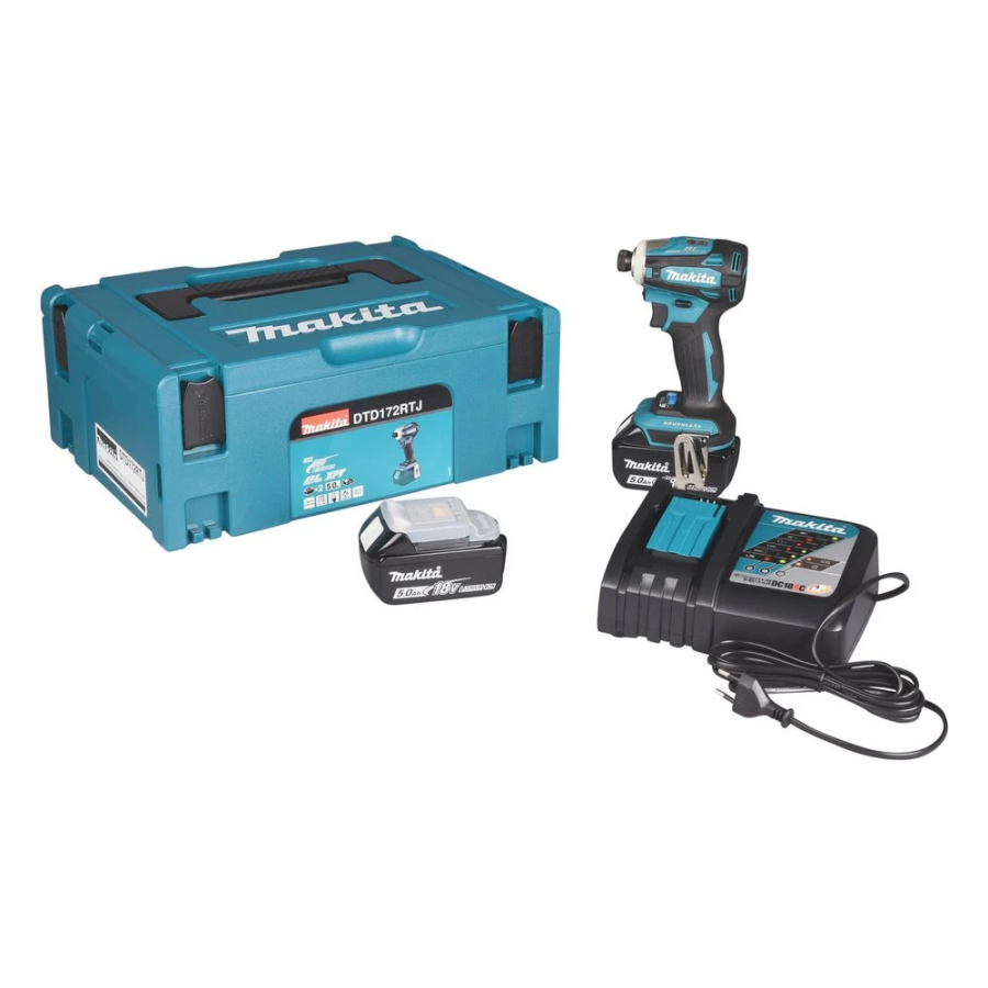 Шуруповерт ударный аккумуляторный Makita DTD172RTJ