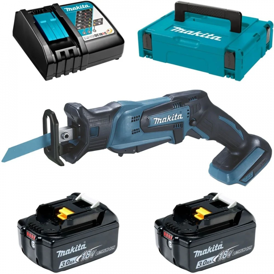 Сабельная аккумуляторная пила Makita DJR185RFE