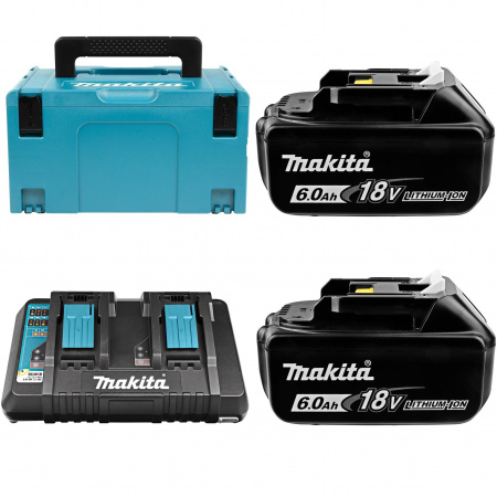 Набор PSK MKP3G182 Makita 198080-9: BL1860Bx2шт., DC18RD, кейс MAKPAC 3