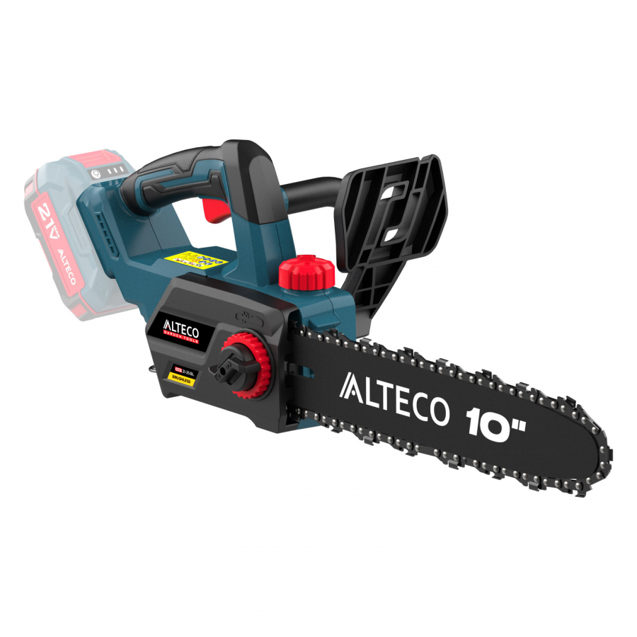 Аккумуляторная бесщеточная цепная пила ALTECO CCS 21-25 BL Solo 82041